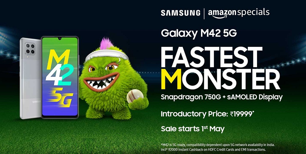 India Desire : Samsung Galaxy M42 5G Amazon Price Rs 19999: Open Sale, Launch Date, Specifications & Buy Online In India